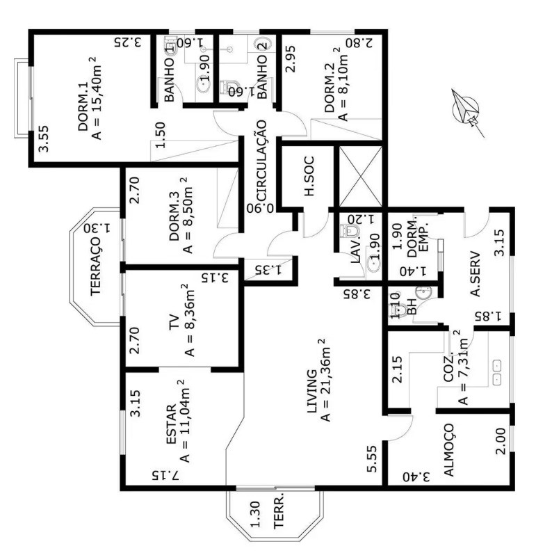 Apartamento, 3 quartos, 138 m² - Foto 13