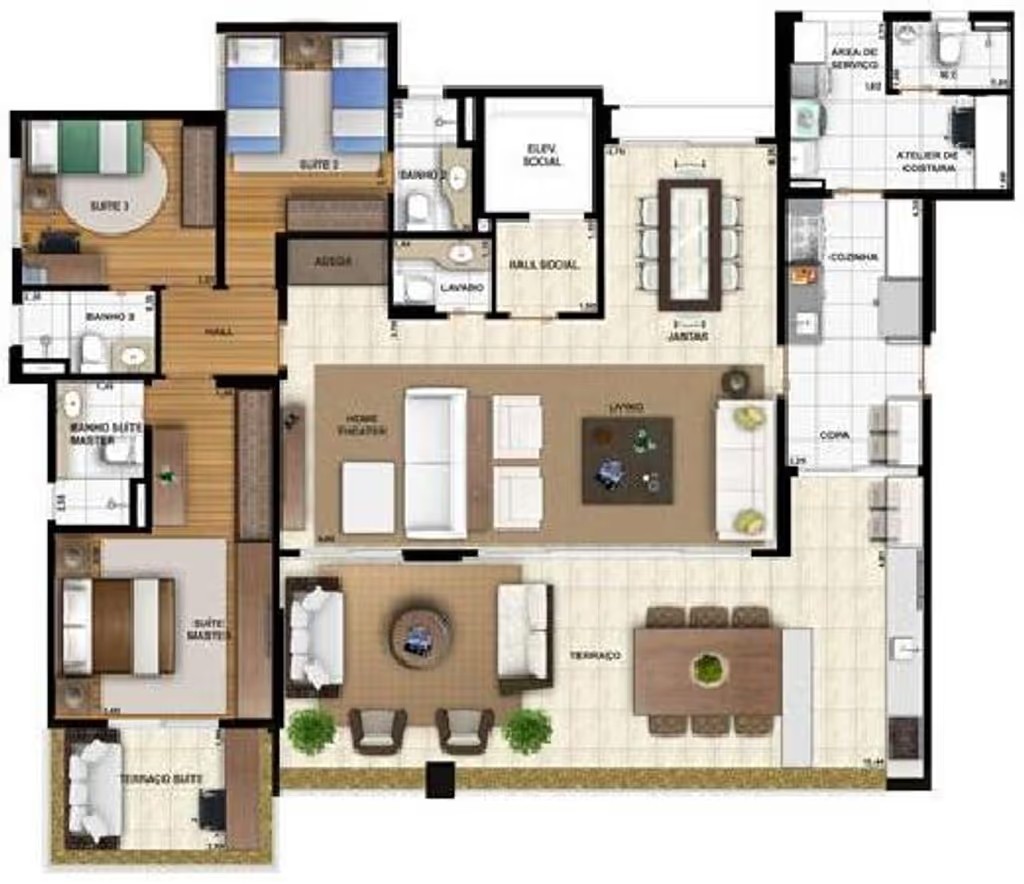 Apartamento, 3 quartos, 184 m² - Foto 44