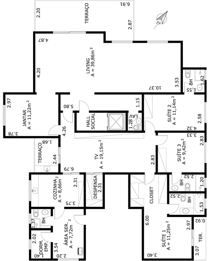 Apartamento, 4 quartos, 209 m² - Foto 39