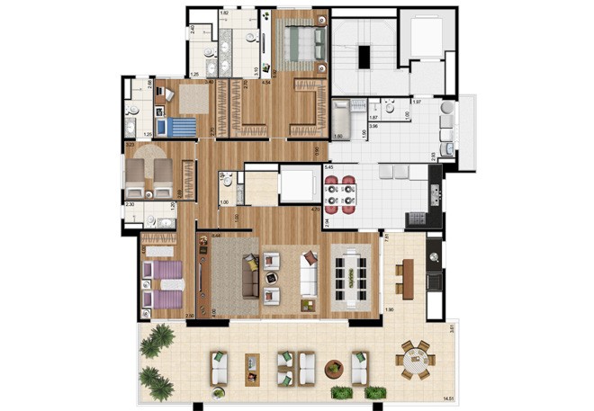 Cobertura, 5 quartos, 405 m² - Foto 61