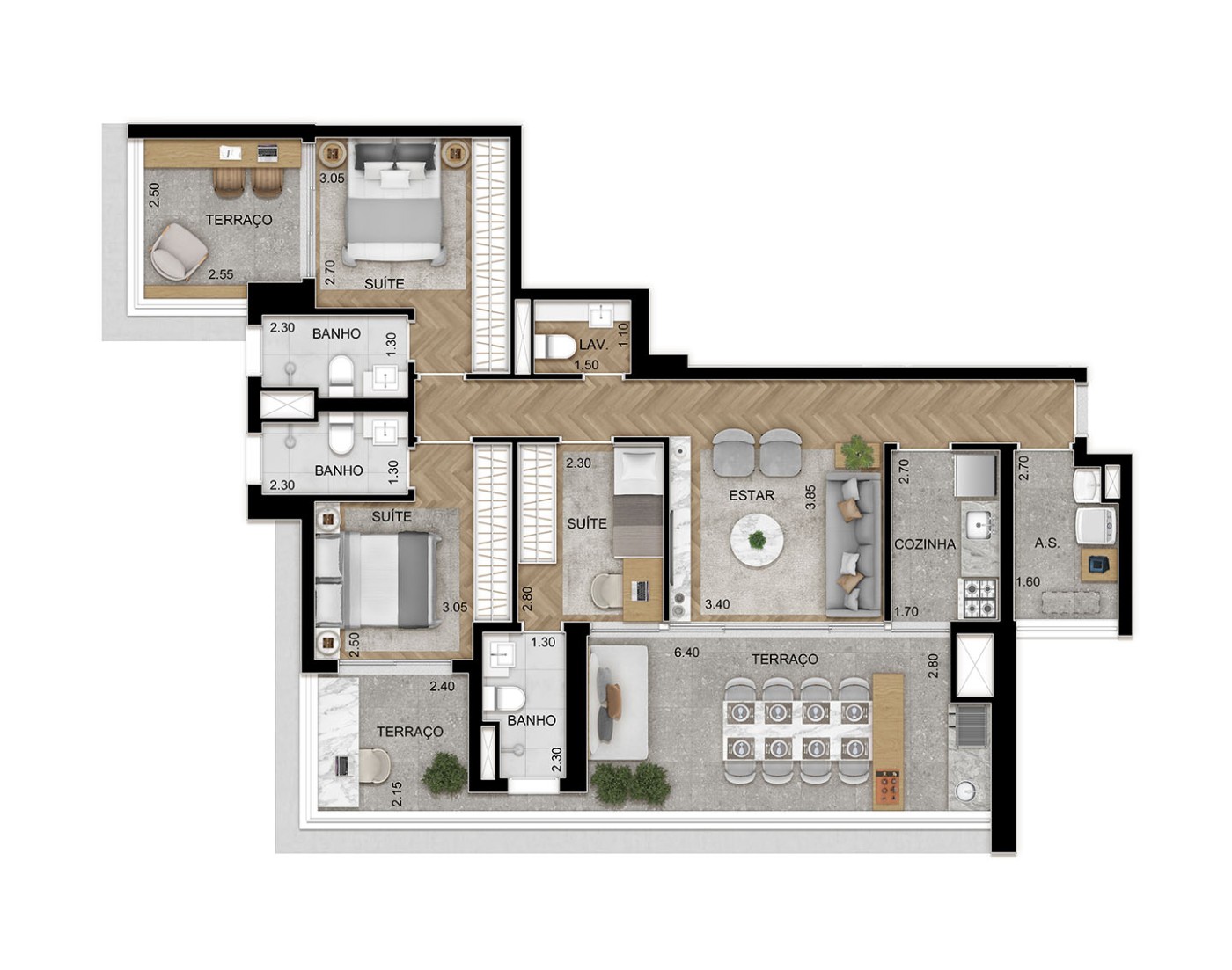 Apartamento, 3 quartos, 119 m² - Foto 45
