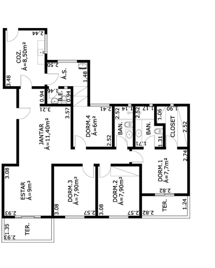 Apartamento, 3 quartos, 100 m² - Foto 11