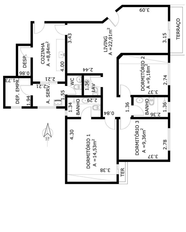 Apartamento, 3 quartos, 105 m² - Foto 37
