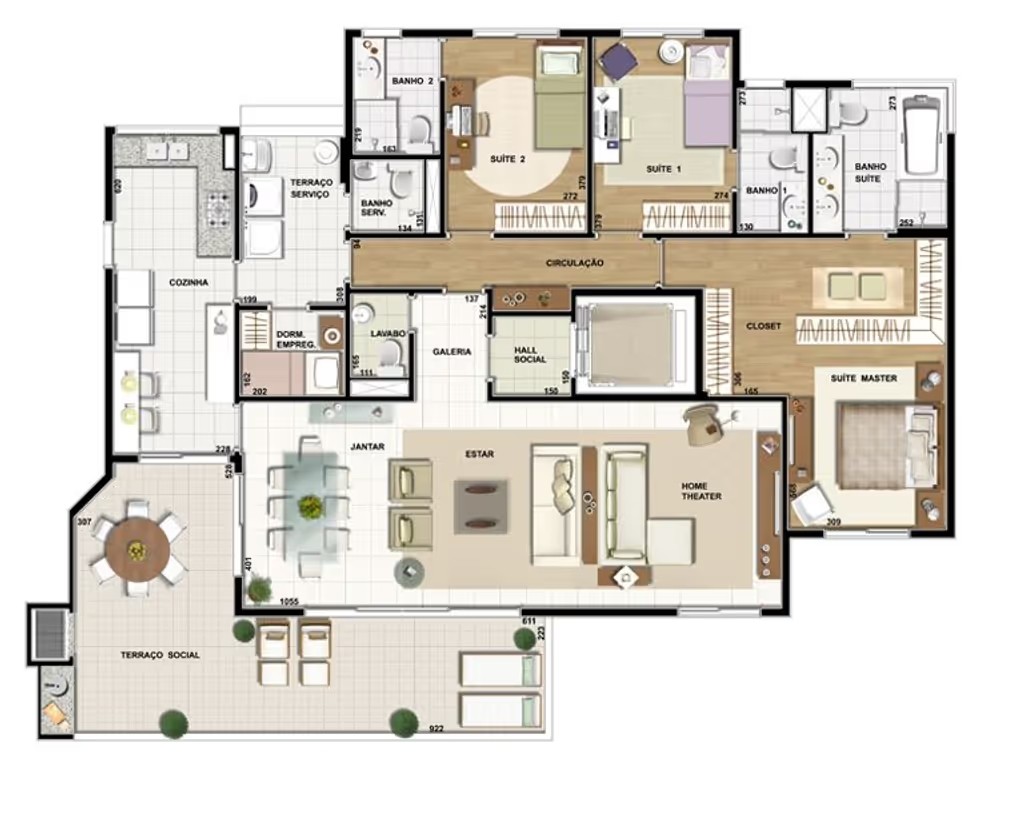 Apartamento, 4 quartos, 188 m² - Foto 53