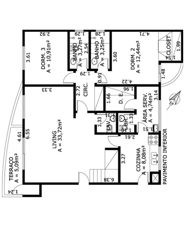 Apartamento, 3 quartos, 107 m² - Foto 39